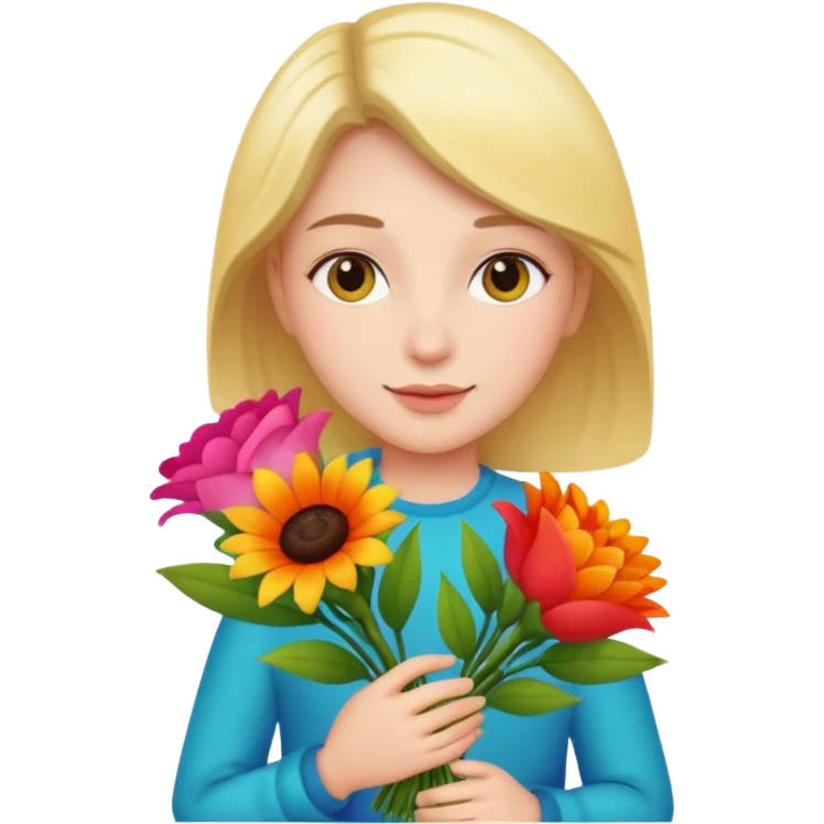 flower-bearing person emoji