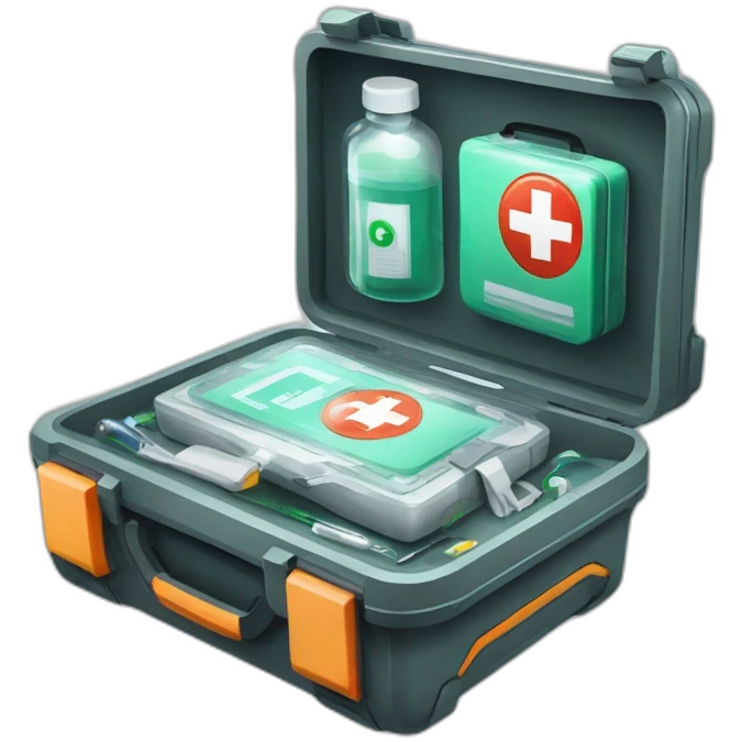 futuristic technological Field first aid kit emoji