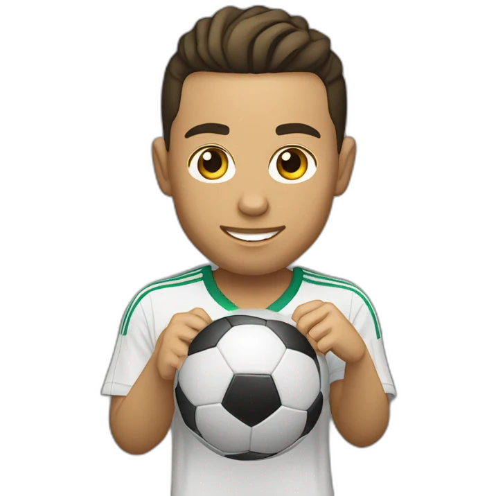 Ronaldo avec un ballon d’or emoji