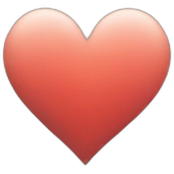 Minimalist Heart emoji