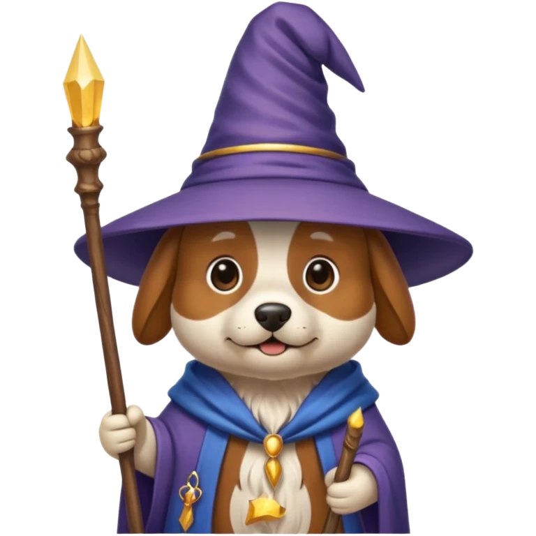 Dog wizard emoji