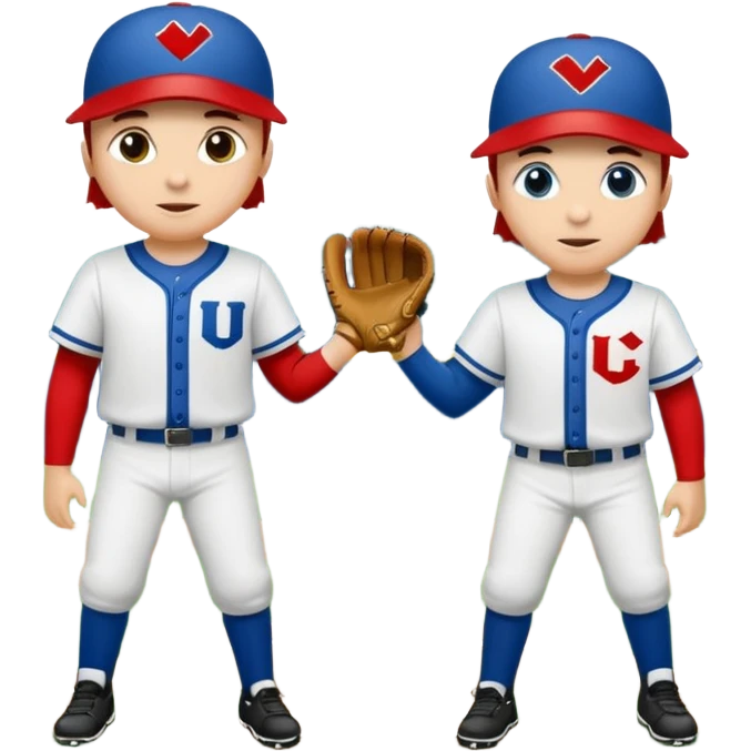 quiero dos equipos enemigos de baseball  emoji