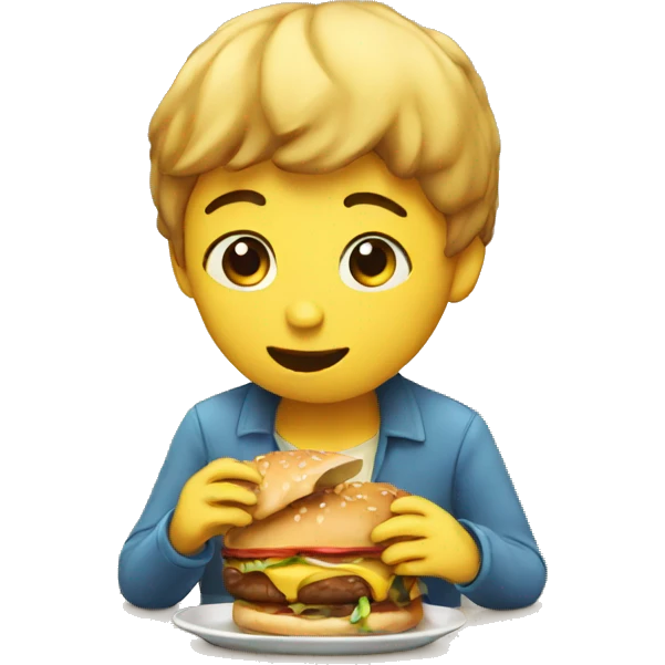 eating alone emoji