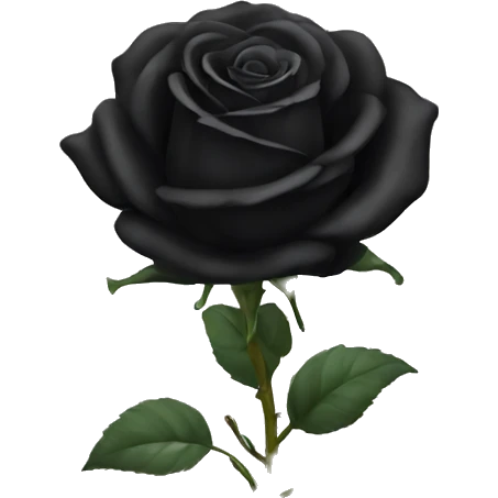 Black rose emoji