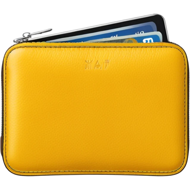 Travel yellow wallet – larger emoji