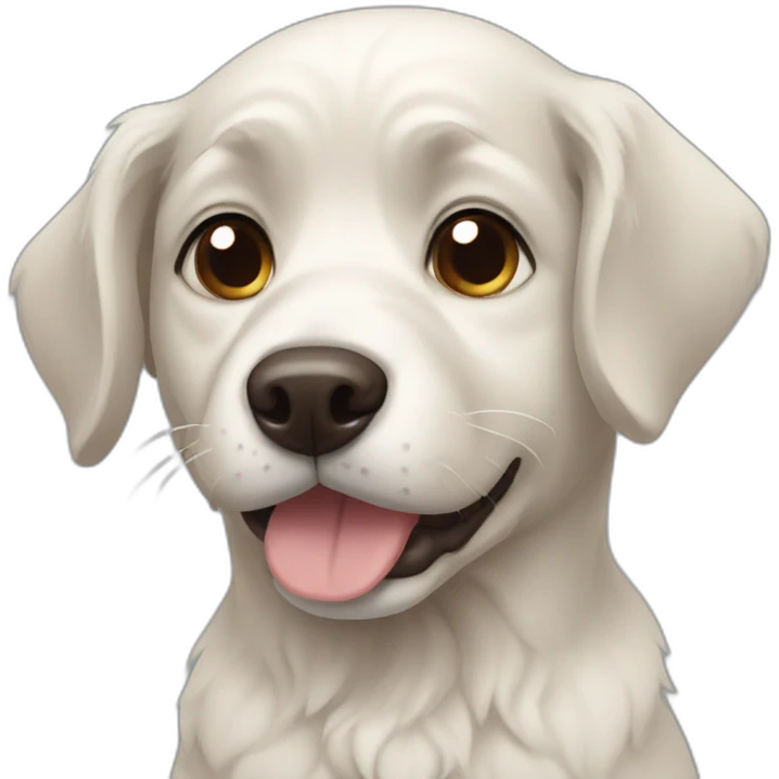 sympathetic dog emoji