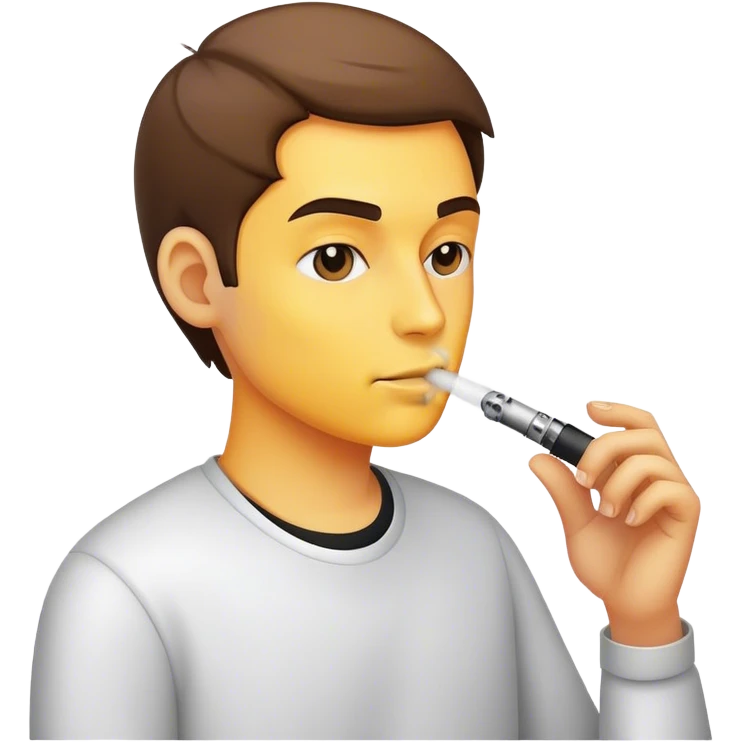 tweaking for a vape emoji