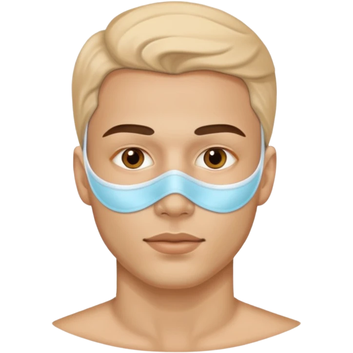 man with beauty mask  emoji