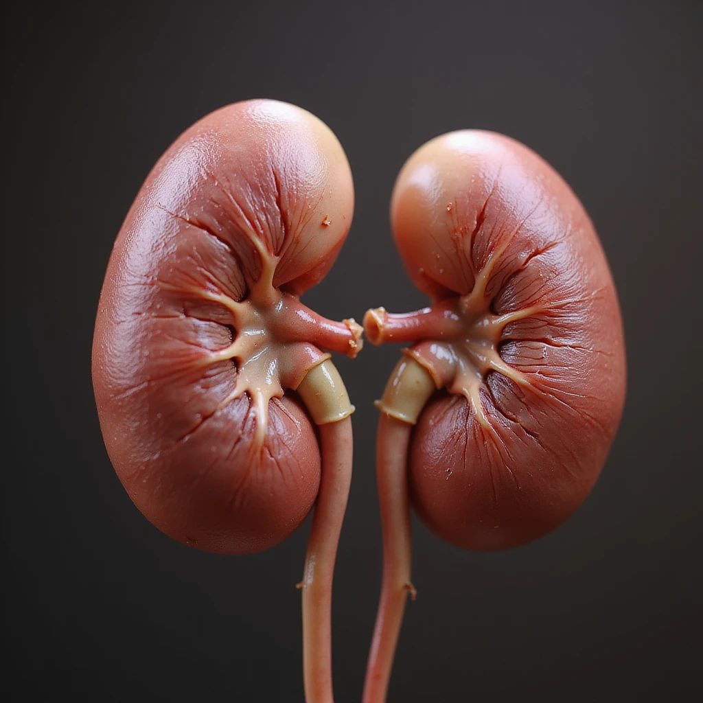 realistic kidneys, photorealistic style emoji