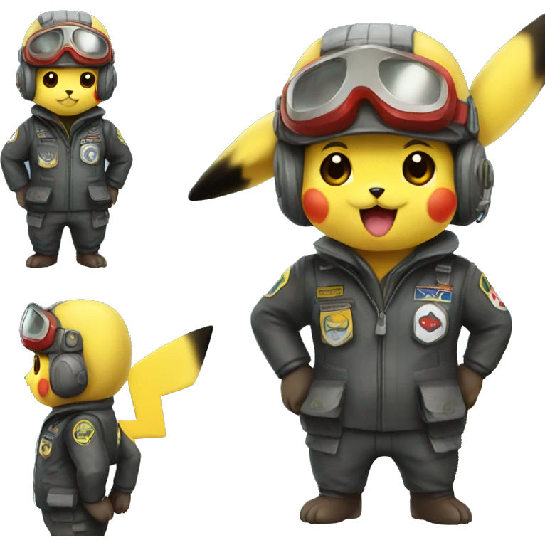 Pikachu pilot  emoji