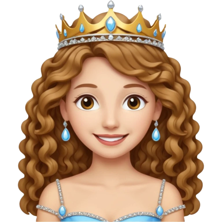 👩🏼‍🦱👸 emoji