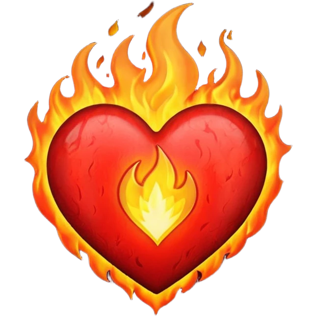 flame heart emoji