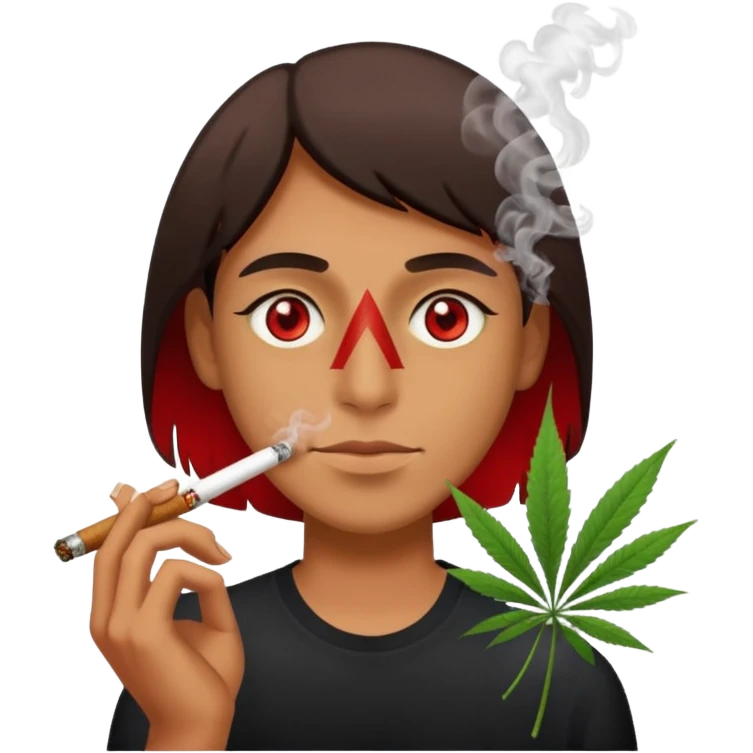 smoking weed emoji