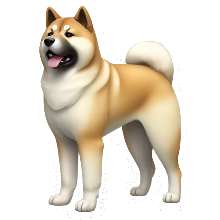 Akita Dog Breed Full Body emoji