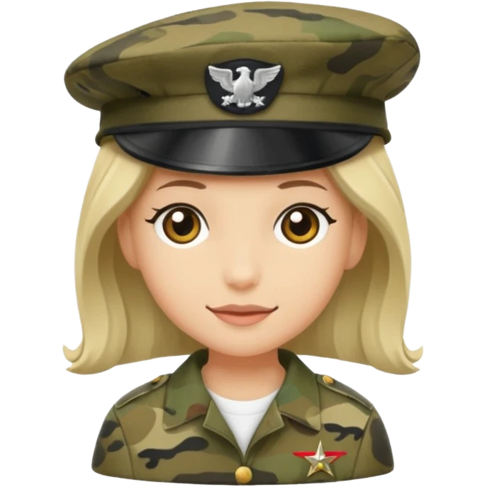 Khaki camo fiddler cap emoji