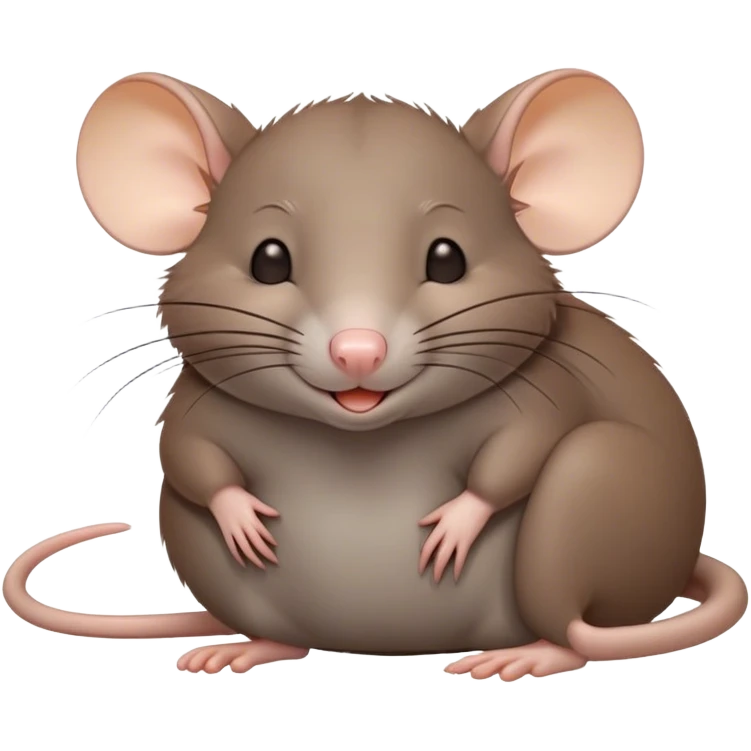 Meme-Worthy Cute Sleeping Brown Rat Portrait Emoji, Head resting peacefully with a contented smile, showcasing a compact, nimble build and a luxuriously soft brown coat, eyes gently closed in serene, restful slumber, Simplified yet hilariously adorable features, highly detailed, glowing with a soft, drowsy light, high shine, relaxed and utterly lovable, stylized with an air of playful laziness, soft glowing outline, capturing the essence of a sleeping rat that feels destined to become the next viral sensation of adorable urban rest! emoji