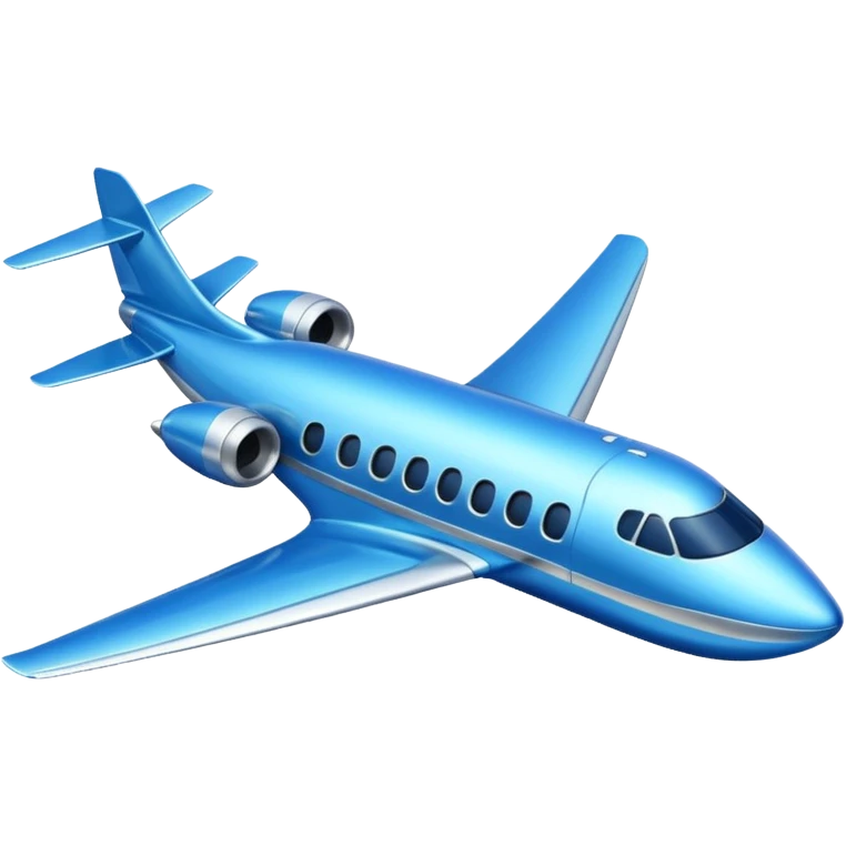 plane blue emoji