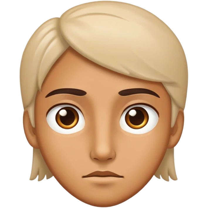 una carita como de intriga  emoji