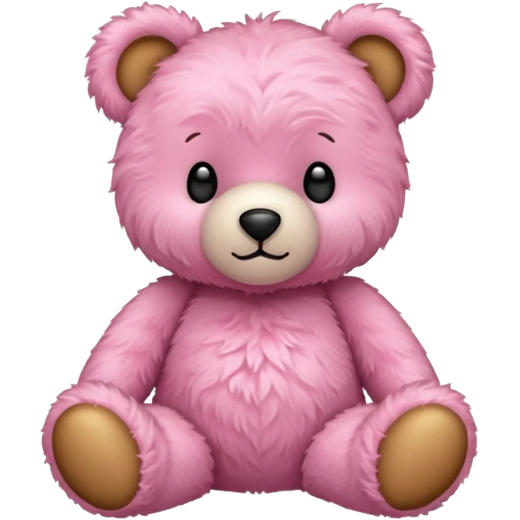 Pink teddy emoji