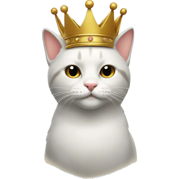 Cat with crown emoji