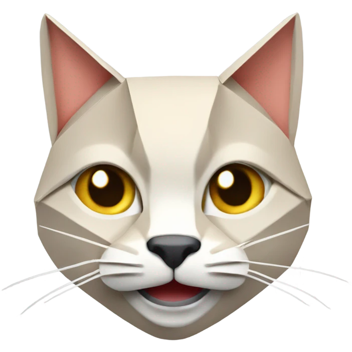cat smiling origami saumon emoji