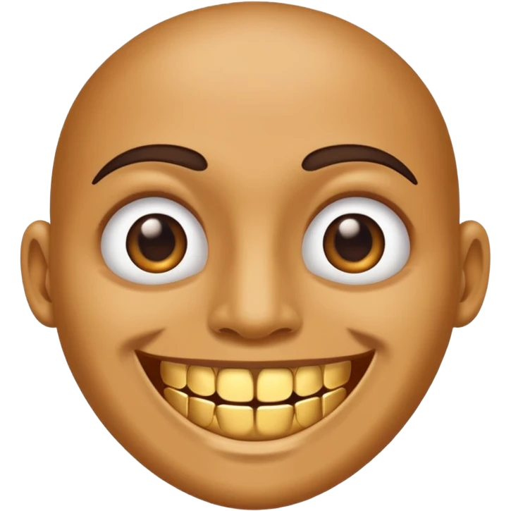 face with gold teeth emoji