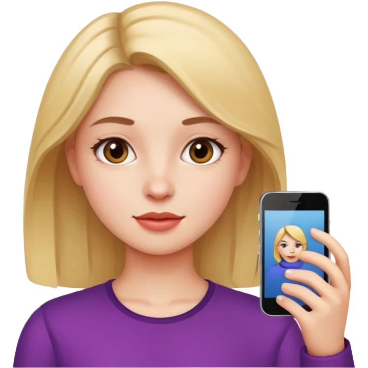 Face clen girl selfie emoji