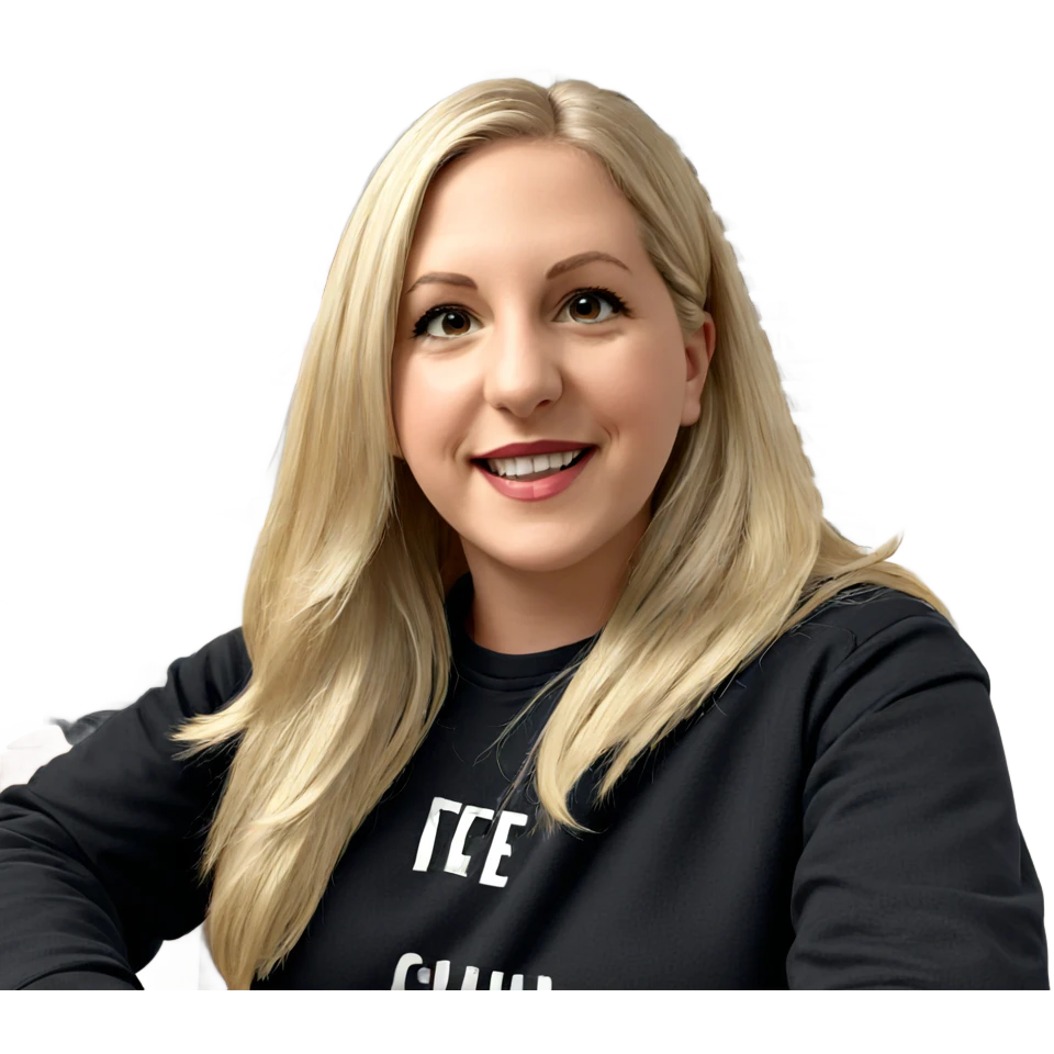 smiling girl with blonde hair emoji