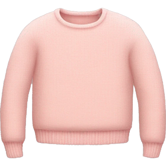 Light pink small sweater emoji