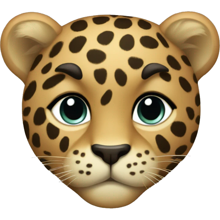 Leopardo corazón  emoji