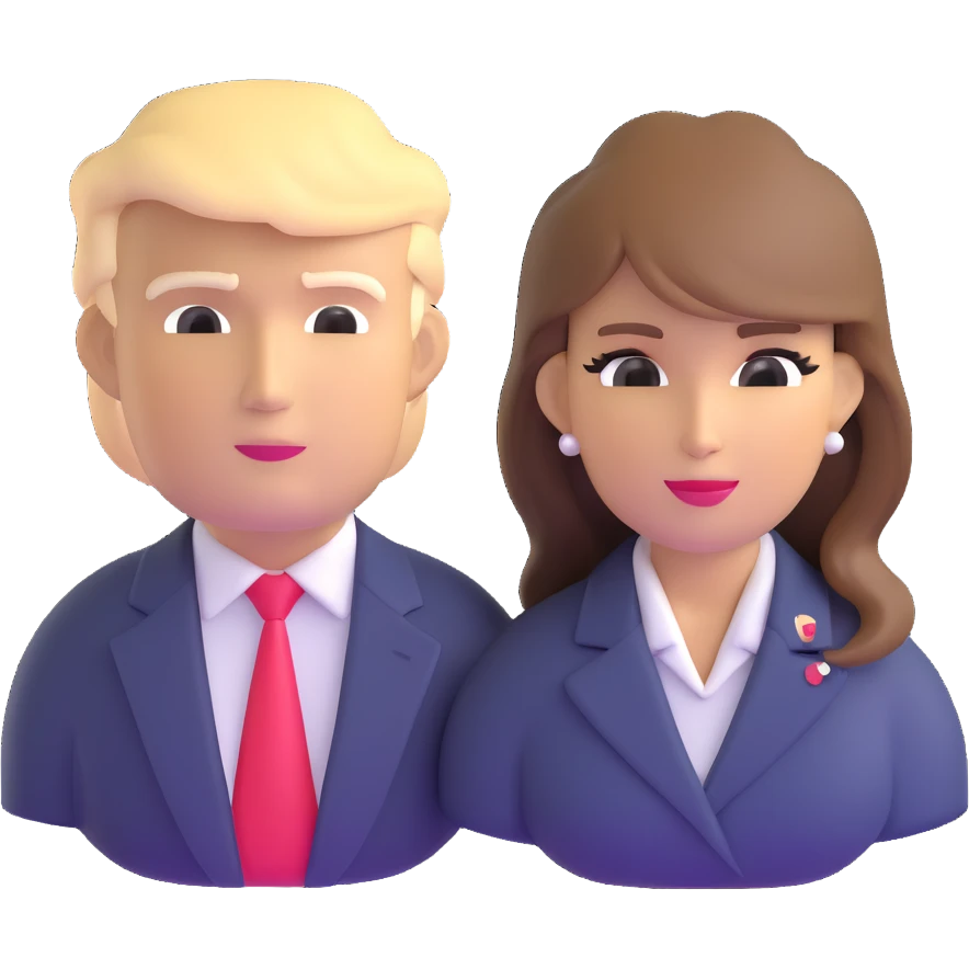 Donald and Melania Trump emoji