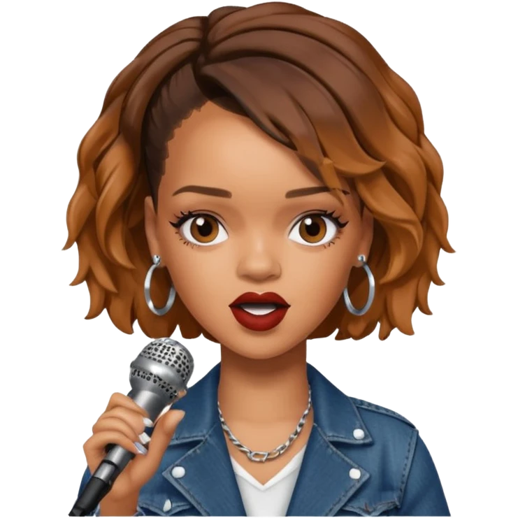 Rihanna singing emoji
