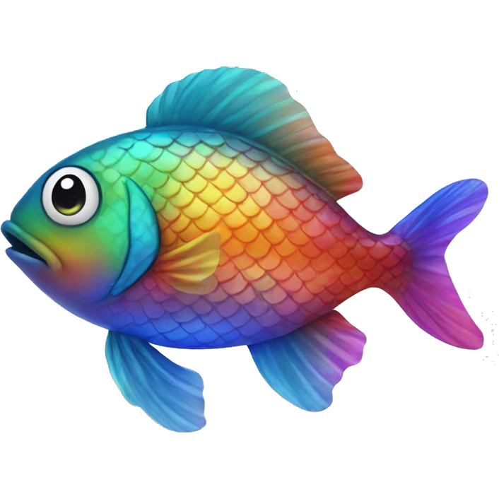 Rainbow fish emoji