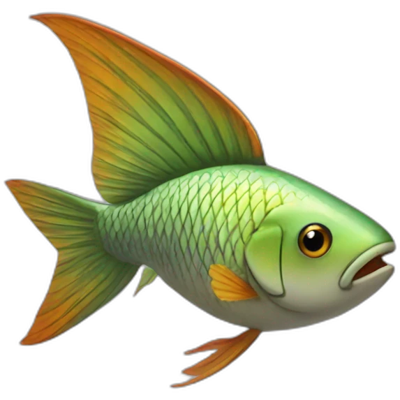 Poisson volant emoji