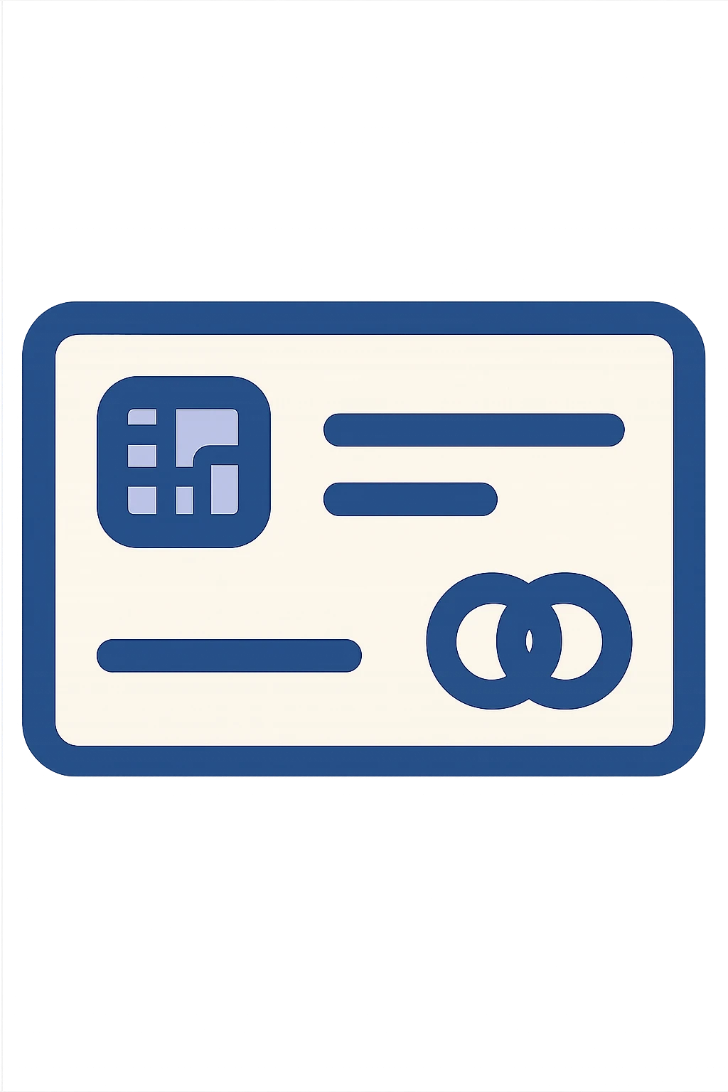 flat design credit card, no text emoji