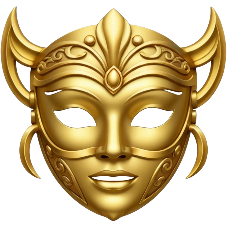 gold mask  emoji