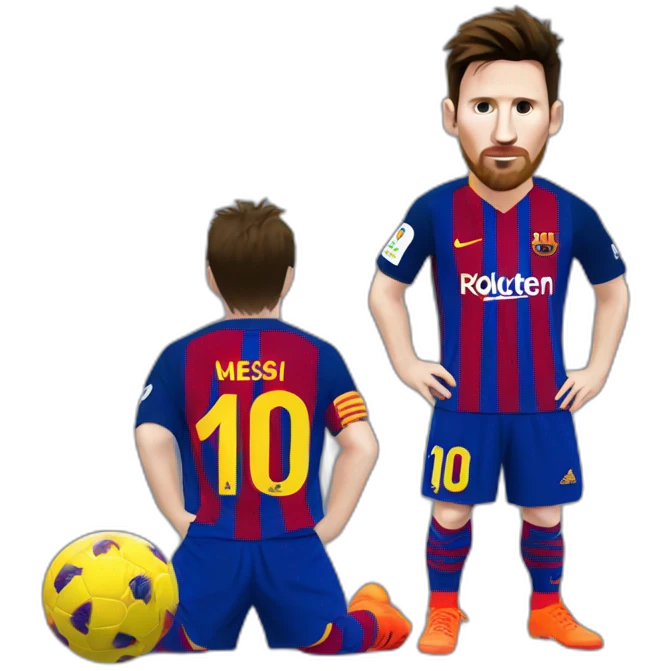 Messi sur du caca emoji