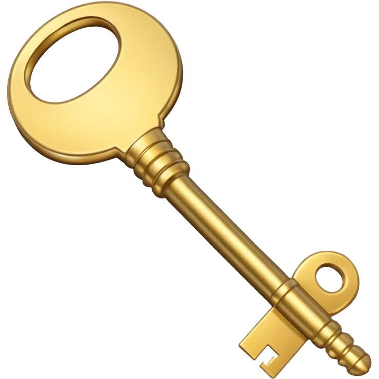 gold basic key emoji