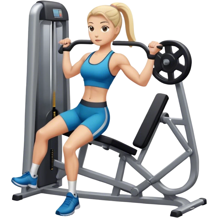 athlete using abductor-machine gym emoji