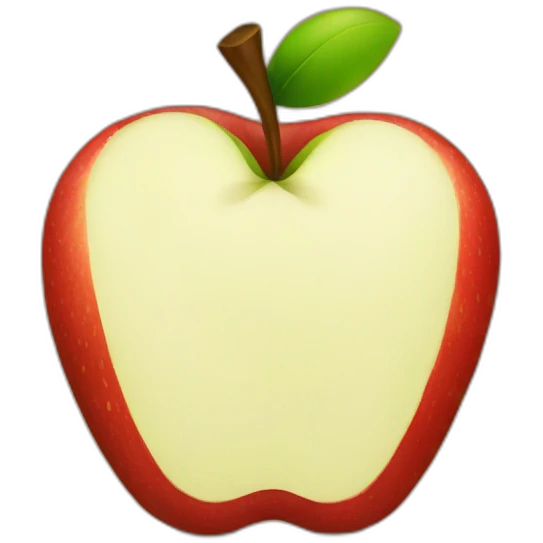Square apple emoji