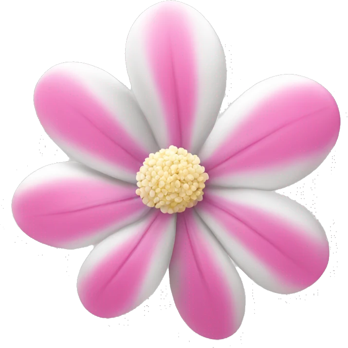 Pink and white beach flower. emoji