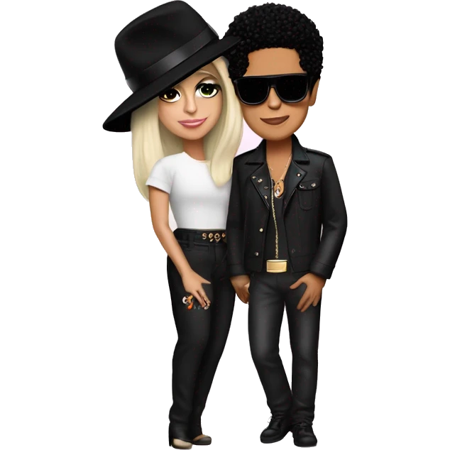 Lady gaga y bruno mars emoji