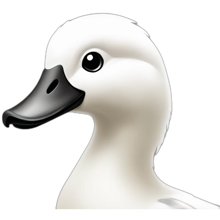 Pato blanco dibujo emoji