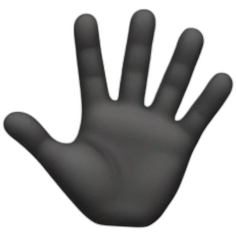 hand stop sign emoji