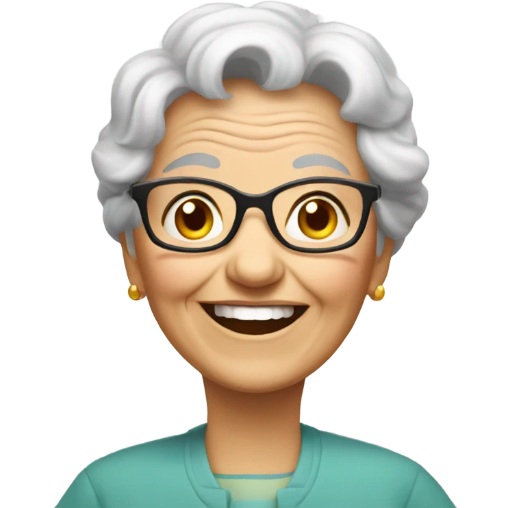 happy grandma  emoji