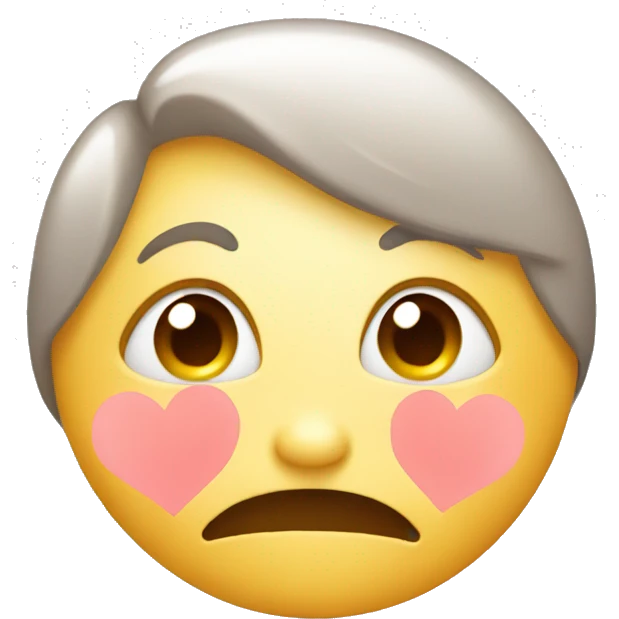 Emoji with kisses on the face emoji