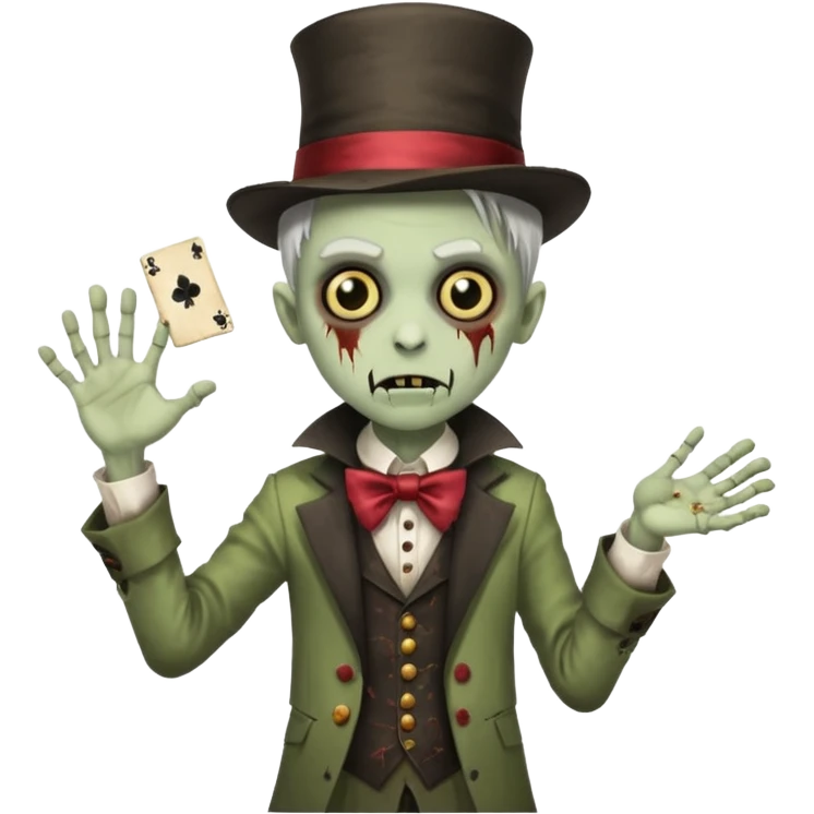 Child magician Zombie emoji