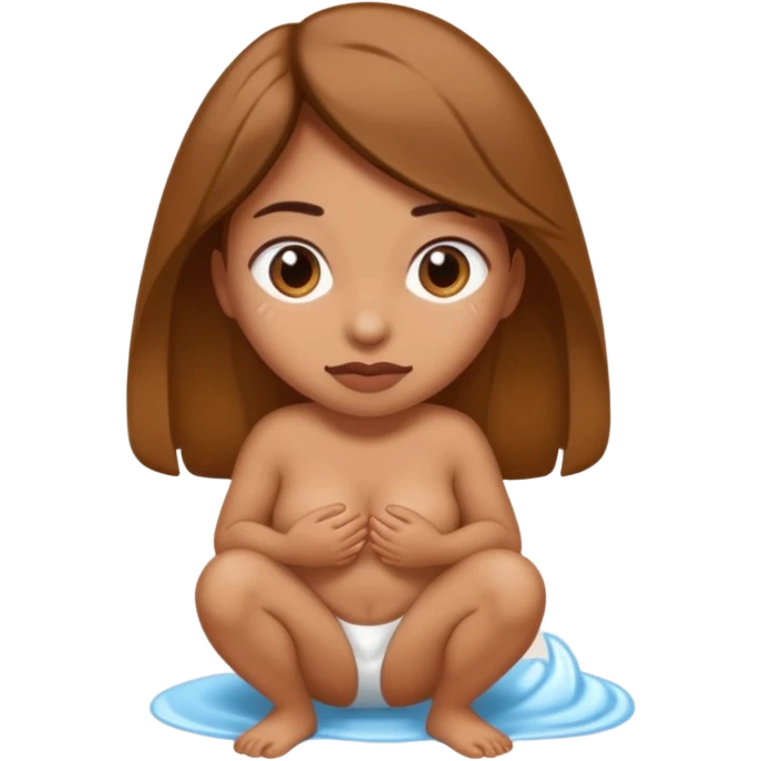 Hyperrealistic poop coming out coming out a woman's butt with her moaning without any irregularities, mutations, or deformities or anything that would make someone believe it's AI. emoji