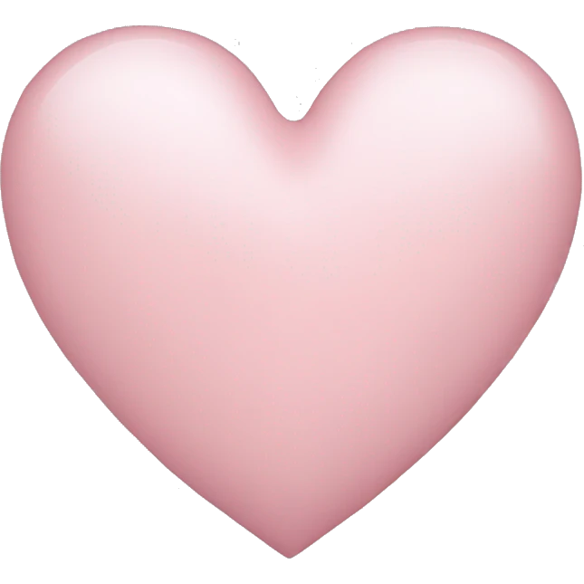 Light pink heart emoji