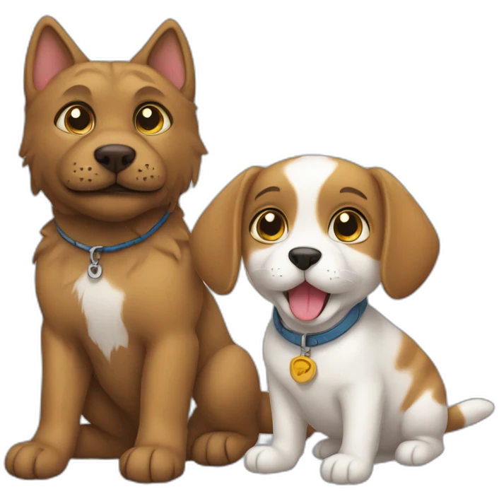 Cat und dog emoji